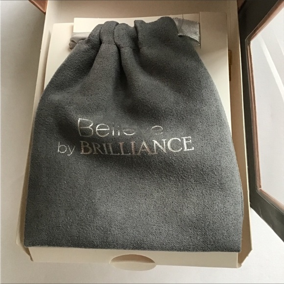 BELIEVE BY BRILLIANCE ROSE GOLD CRYSTAL LARIAT BRACELET NWT - Picture 14 of 14